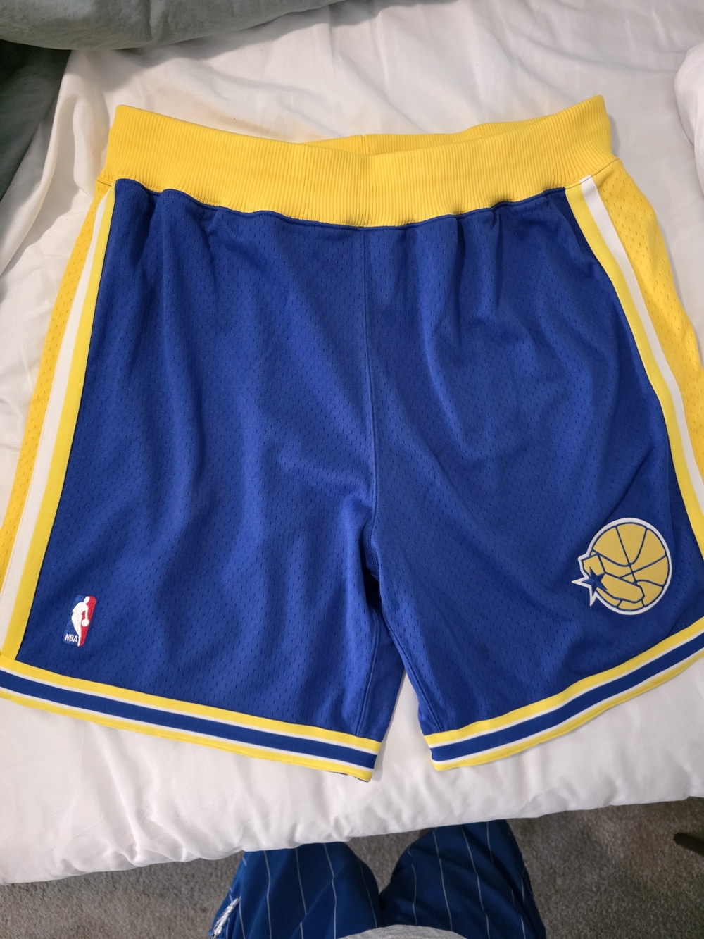Authentic M&N Golden State Warriors Shorts